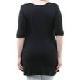 thumbnail image 3 of Women's Plus Size Henley Tunic Top, 3 of 4