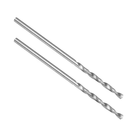 1.55mm Solid Carbide Drill Bit Straight Shank for Stainless Steel Alloy Hard Steel, 2 Pcs