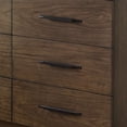 thumbnail image 4 of Dee 55 Inch Dresser, 8 Drawers, Modern Wood Grain Design, Dark Brown Wood, 4 of 5