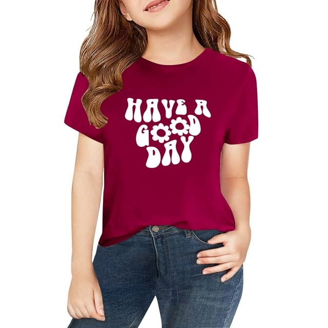 T-Shirt pour Enfants, T-Shirt Imprimé 2D, Haut pour Tout-Petits / T-Shirt Décontracté Imprimé 2D pour Enfants, T-Shirt Graphique pour Garçons et Filles Tout-Petits / Usage Quotidien, École, Sorties Décontractées, Jeu / T-Shirt à Col Rond Imprimé 2D pour Enfants 150