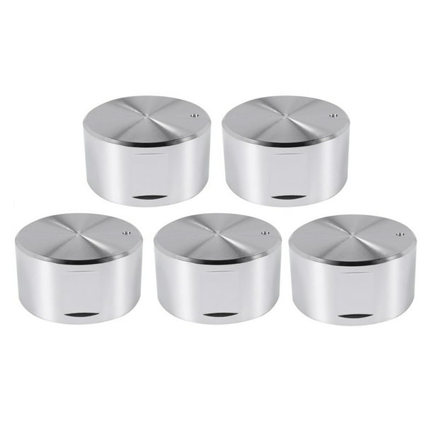 5 Perillas de Metal para Estufa de Gas, 6 Mm, Control de Cocina, Perilla de Horno, Perilla de Quemador, Interruptor de Placa de Gas, Accesorios de Repuesto