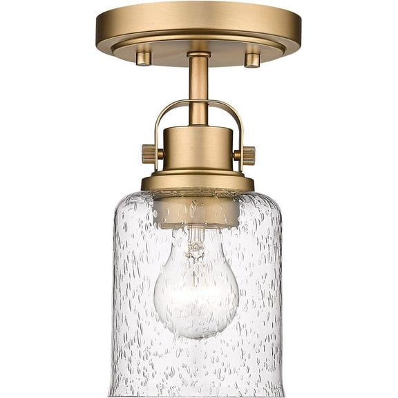 1 Light Flush Mount In Transitional Style-9.5 Inches Tall And 5.25 Inches Wide-Heirloom Gold Finish Z-Lite 340F1-Hg