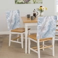 thumbnail image 5 of Gray Marble Chair Covers Set of 1 Fluid Art Abstract Modern Chair Back Covers Stretch Removable Washable Slipcovers Protector for Dining Room Kitchen Party Decor, 5 of 9