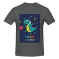 thumbnail image 4 of Bingfone Dinosau Space Explorer Men'S Loose Fit Short-Sleeve Pocket T-Shirt, 4 of 7