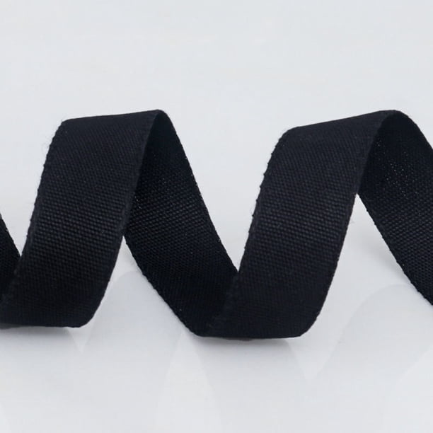Nvzi Cinta de satén para envolver regalos - Cinta negra para manualidades, 1 rollo, 1,6 cm x 20 yardas - Cinta para manualidades, adecuada para la decoración de regalos.