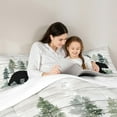 thumbnail image 5 of Feelyou Farmhouse Bear Print Bedding Comforter Set, Woodland Animal Twin Comforter Sets, Teens Boys Girls Kids Bedding Set, Luxury Bedroom Decor, 2 Pieces, 5 of 8