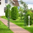 thumbnail image 2 of Gymax 95'' Garden Arch Trellis w/PE Wrapped Metal Pipes Ground Stakes Spiral Rods, 2 of 9