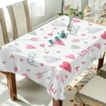 thumbnail image 4 of Coolnut Valentine's Day Heart Rectangle Tablecloth, Waterproof Washable Polyester Table Cover for Kitchen Dinner Party, 54 x 72 Inch House Decor, 4 of 7