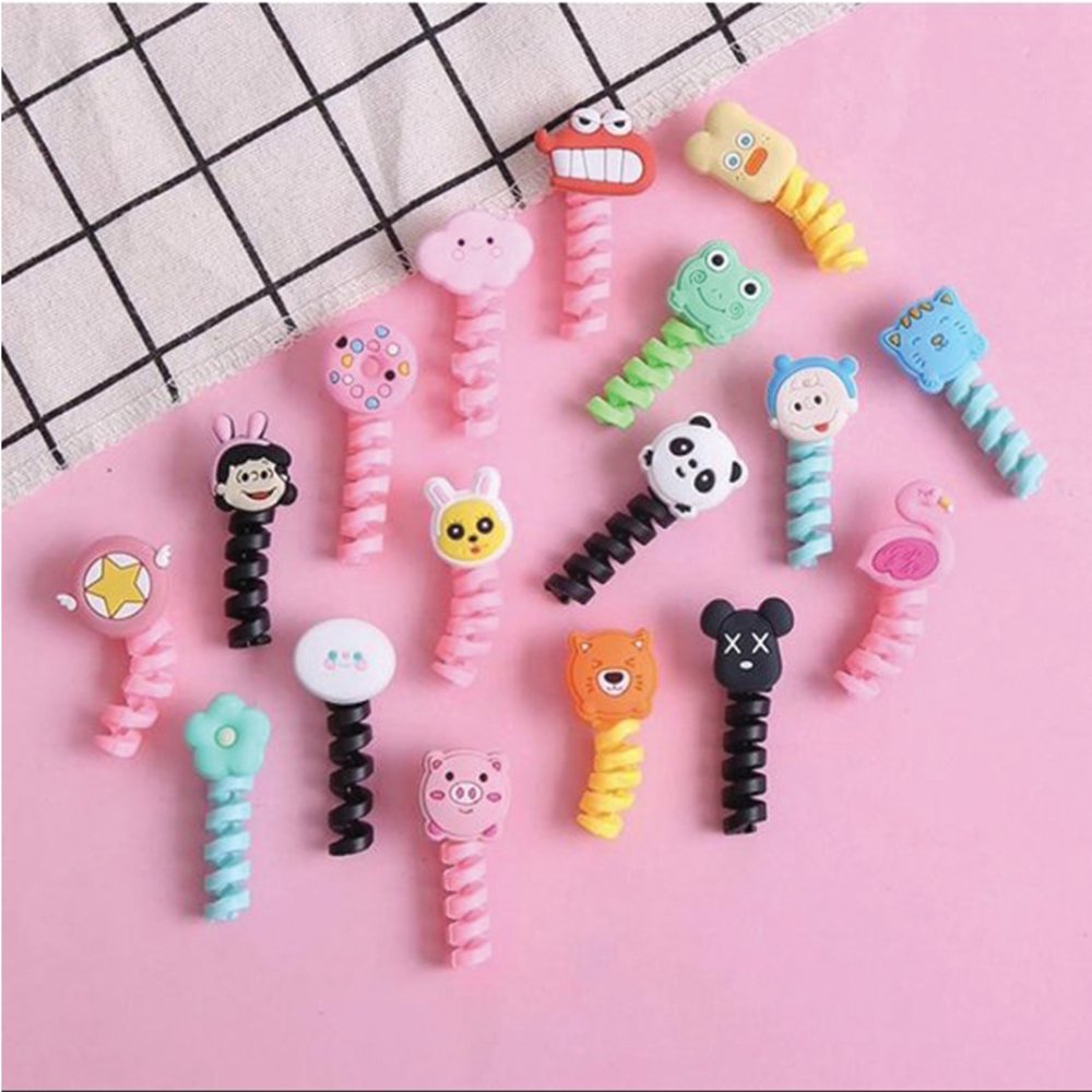 10 Pcs Charger Cable Saver, Silicone Flexible Phone cord Protector