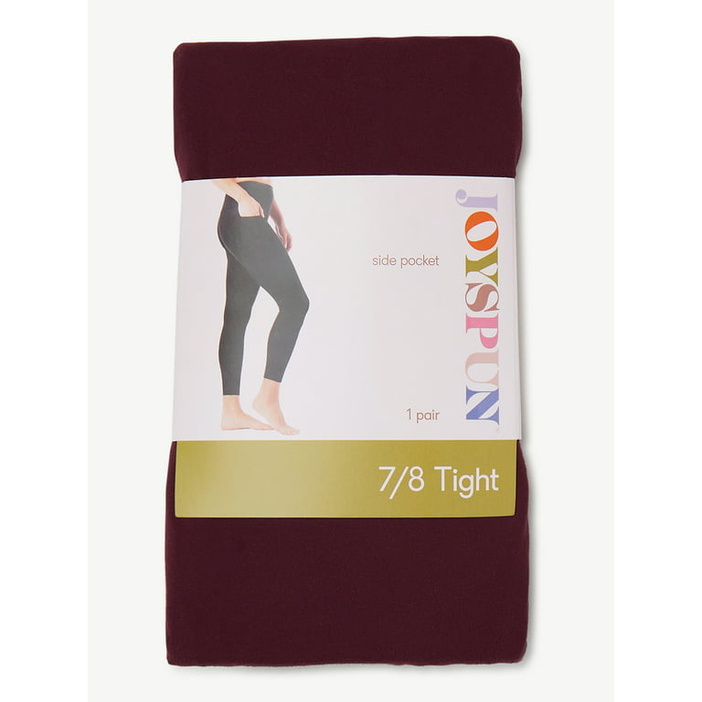 Joyspun Women's 7/8 Solid Tight-Legging, Sizes S to 2XL 