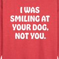 thumbnail image 2 of Instant Message - Smiling At Your Dog - Women's Lightweight French Terry Pullover, 2 of 6
