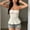 White, variant on Women's Solid Color Strapless Ruched Crop Top – Peplum Hem, Backless Slim Fit, Sexy Summer Street & Vacation Top Black,L