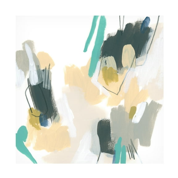 Canvas Wall Art - June Erica Vess 'Strike Reflection II' Wall Art for Living Room, Bedroom, or Office Décor by Trademark Fine Art - 14 x 14 Inches