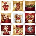 thumbnail image 4 of Funda de cojín navideña Decoración para el hogar Decoraciones de Papá Noel Regalo Navidad Feliz Año Nuevo 2022, 4 of 5
