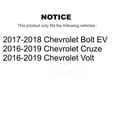 thumbnail image 2 of Transit Auto Front Hub Bearing Assembly Coated Disc Brake Rotors and Ceramic Pads Kit for Car Chevrolet Cruze Volt Bolt EV KBB-121497, 2 of 11
