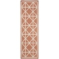 thumbnail image 2 of Safavieh Dhurries Anne Geometric Runner Rug, Red/Ivory, 2'6" x 12', 2 of 8