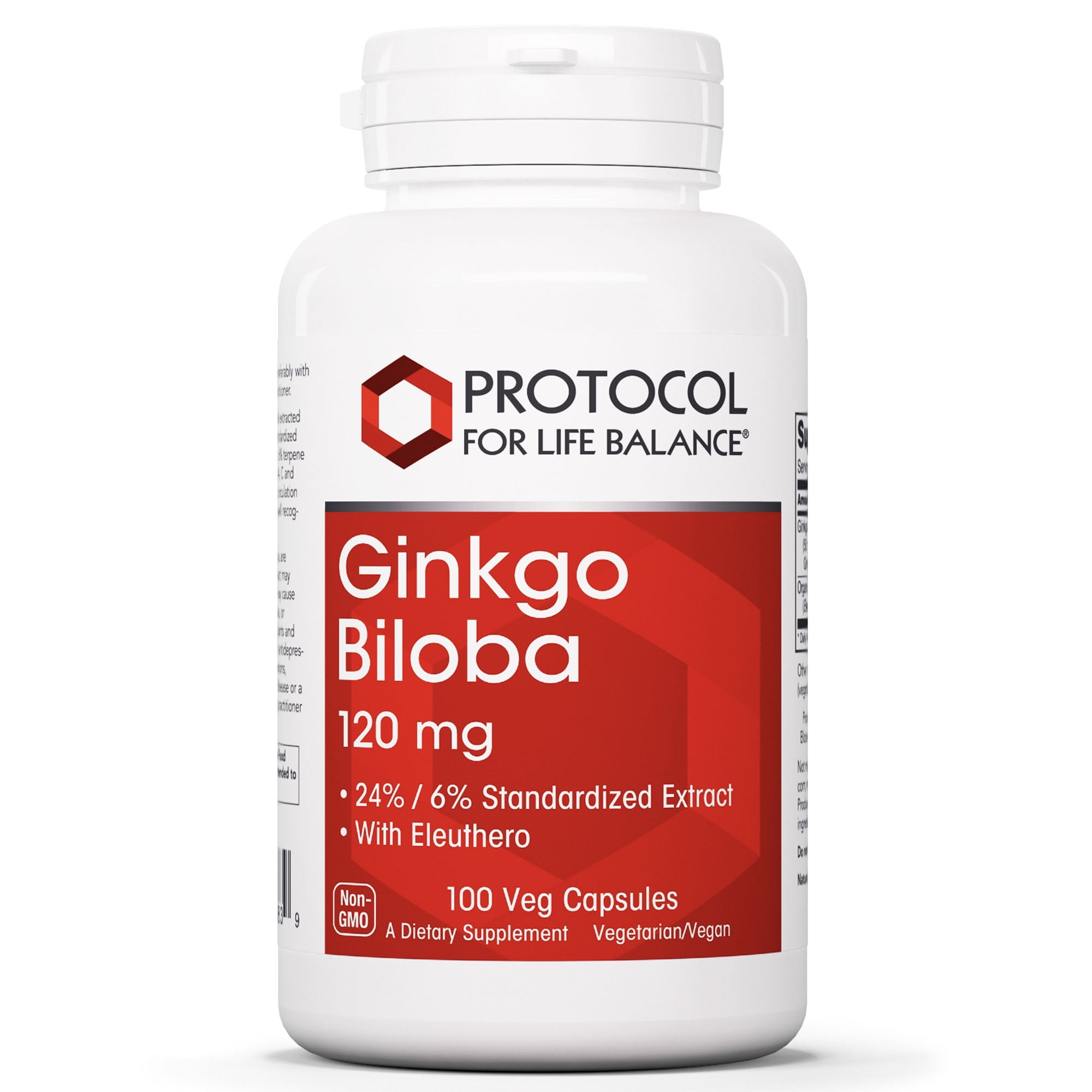Protocol For Life Balance Ginkgo Biloba 120 mg Eleuthero for