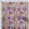 thumbnail image 3 of Soimoi Floral Print, Poly Taffeta Fabric, Decor Sewing Fabric by The Yard 56 Inch Wide, Decorative Fabric for Outdoor Upholstery, Umbrellas and Home Accents, Fuschia Pink, 3 of 5