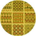 thumbnail image 1 of Ahgly Company Machine Washable Indoor Round Transitional Dark Bisque Brown Area Rugs, 4' Round, 1 of 7