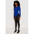 thumbnail image 3 of Womens Daisy Ribbed Knit Bodysuit, 3 of 4