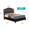 thumbnail image 2 of Glory Furniture Triton Queen Bed in Cappuccino Color, 2 of 5