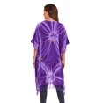 thumbnail image 5 of Beautybatik Purple Women HIPPIE Gypsy Tie Dye Kimono Cardigan Shawl Wrap Swimsuit Cover Up Jacket One Size, 5 of 5