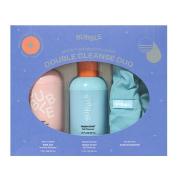 3-Piece Bubble Skincare Double Cleanse Duo Holiday Gift Set