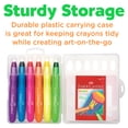 thumbnail image 7 of Faber-Castell Neon Gel Crayons: 6 Jumbo Gel Crayons in Durable Storage Case: Toddler Art Supplies for Coloring, Twistable Crayons for Kids Drawing Supplies Ages 3-4+, 7 of 7