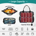 thumbnail image 2 of FORMRS Insulated Lunch Bag for Work School Unisex Large Capacity Cooler with Shoulder Strap, Dark Mountains, 2 of 6