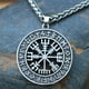 thumbnail image 4 of Collar nórdico, collar , joyería, , collar de protección para Metal plateado antiguo Yuyangstore Collar vikingo, 4 of 6