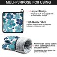 thumbnail image 7 of Blue Pioneer Flower Kitchen Oven Mitt and Pot Holder Sets 2 Pcs for Baking, Cooking and Grilling, Heat Resistant Up To 392 °F, 7 of 7