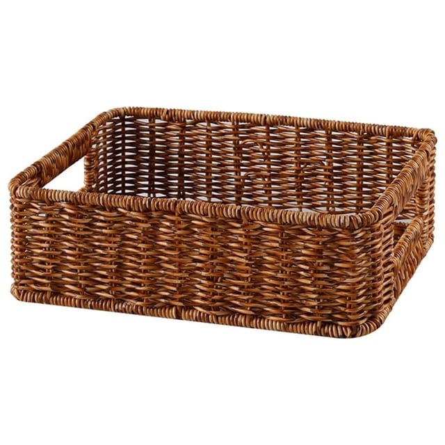 Paniers de Rangement pour Garde-Manger Plateau de Service Plateau de Pain Plateaux de Rangement Marron Foncé m