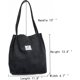 thumbnail image 4 of Tchh-Dayup Corduroy Tote Bag for Women Girl Canvas Shoulder Purse, 4 of 4
