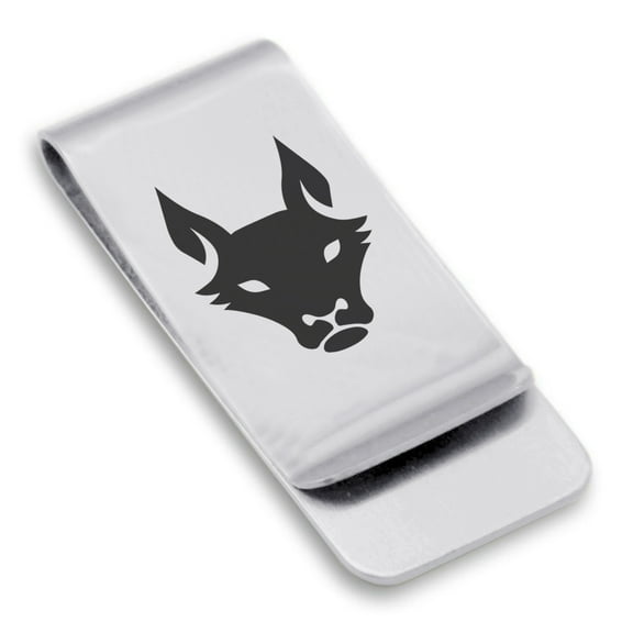 Stainless Steel Year of the Dog Zodiac Classic Slim Money Clip Credit Card Holder