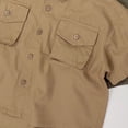 thumbnail image 2 of OGLCCG Boys Short Sleeve Cargo Shirts Classic Collared Button-Down Tshirt Solid Color Cotton Shirt with Chest Pocket for Toddler 1-7 Years, 2 of 6