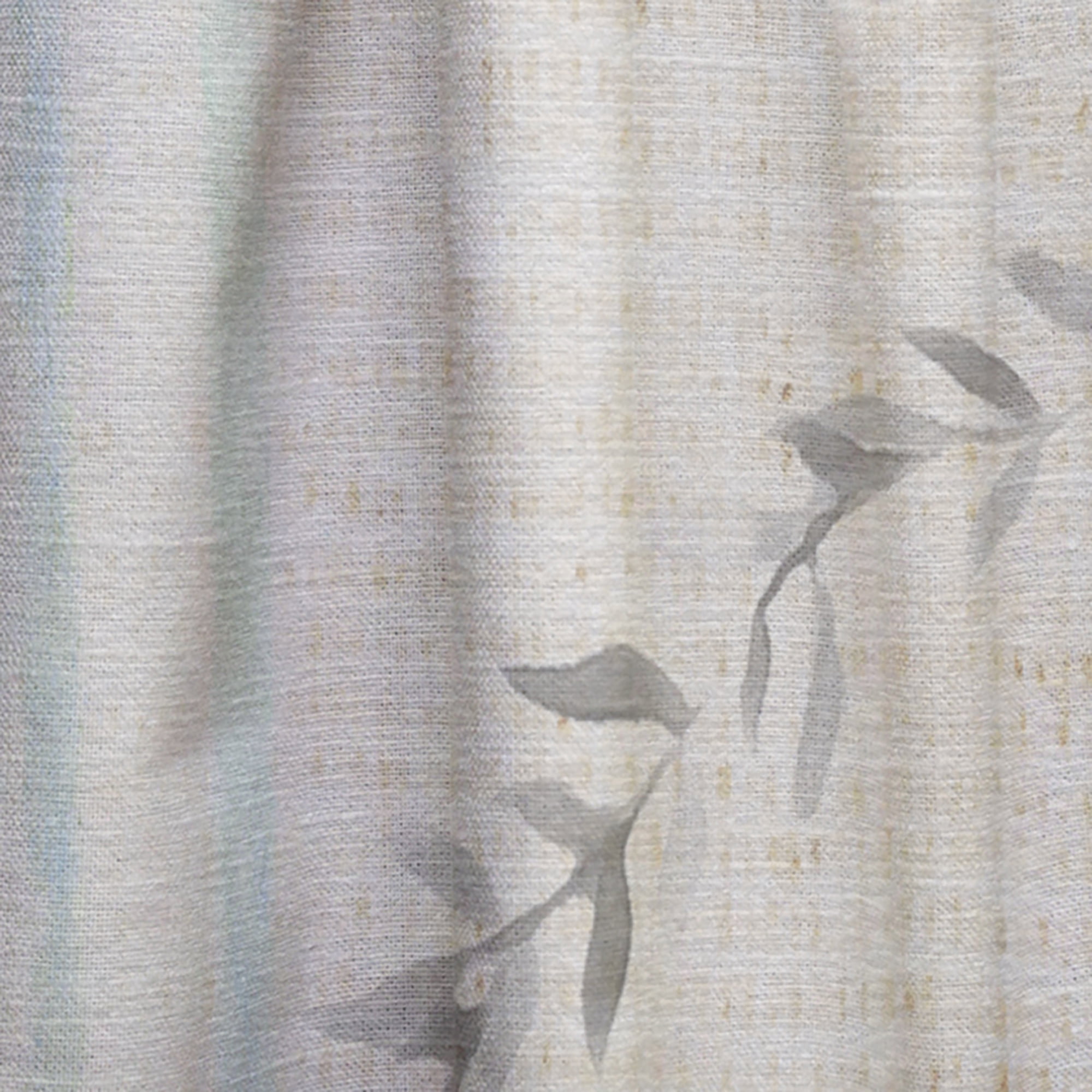 Designart 'Farmhouse Quote On Florals XVIII' Farmhouse Curtain Panel