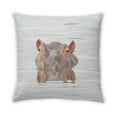 thumbnail image 2 of Ahgly Company Animals Hippo Coussin Intérieur, 18 Pouces par 18 Pouces, 2 of 6