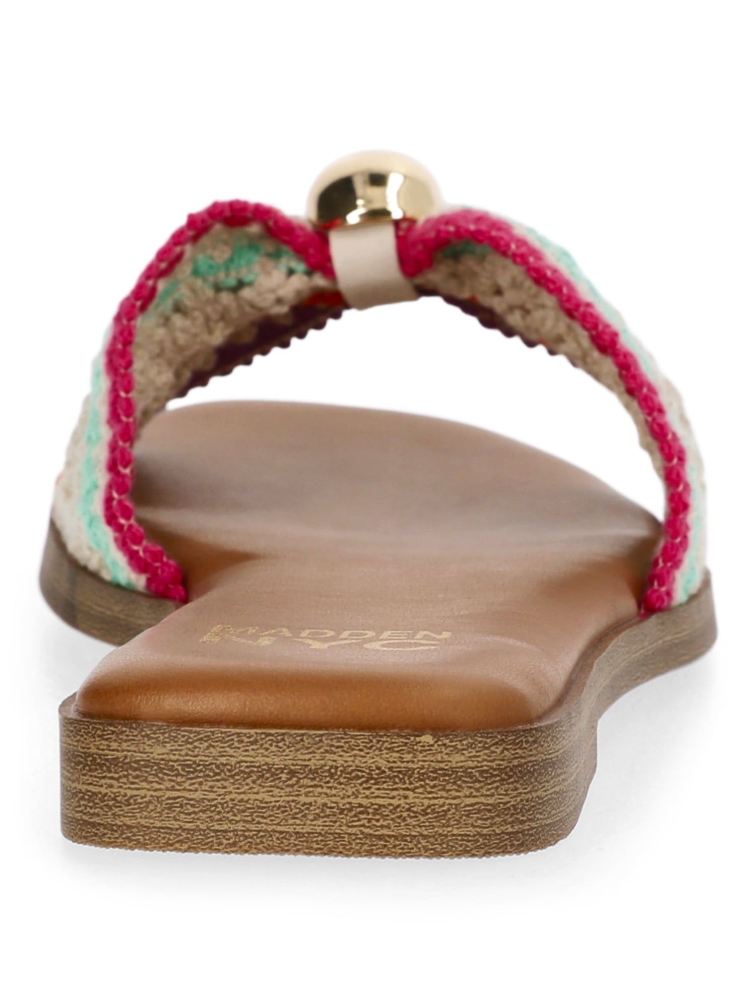Madden NYC Women's Crochet Slide Sandals