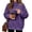 Dark Purple, variant on Animal Print Top Womens Fleece Mock Neck Leopard Pullover Long Sleeve Fall Tops for Women Streetwear Tunic for Women Casual Tops