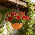 thumbnail image 3 of Self Watering Hanging Planter with Chain, Indoor Outdoor Hanging Basket with Drainage, Perfect for Balcony Garden Planting and Decorative Gift, 3 of 6