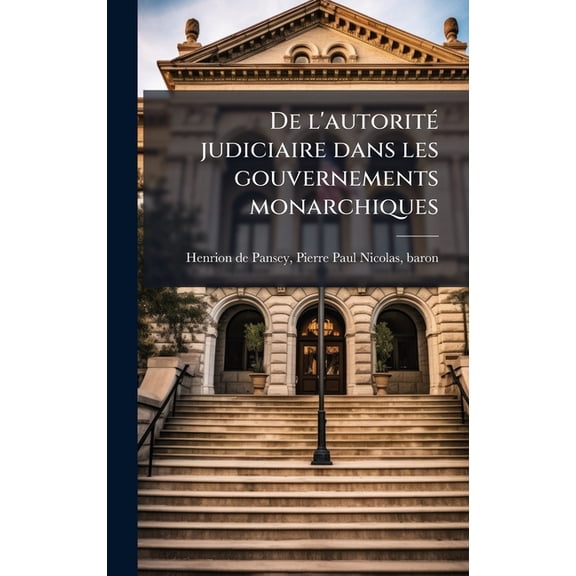 De l'autoritÃ(c) judiciaire dans les gouvernements monarchiques, (Hardcover)