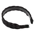 thumbnail image 7 of Unique Bargains 1 Pcs 1.18 Inch Wide Synthetic Hair Braided Headband Hair Hoop for Women and Girl Black Brown, 7 of 7