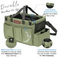 thumbnail image 3 of FifthStart Multi-Use Cleaning Caddy with Waist & Shoulder Strap, Green, X-Large 15” x 10” x 10”, 3 of 9