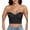 Black, variant on Exerin Women's Longline Strapless Bra Anti Slip Bustier Underwire Full Coverage Corset Top(32DDD,Black)