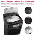thumbnail image 4 of Frigidaire 3-in-1 Bottom Load Hot/Cold Water Cooler with Built-in Bullet Ice Maker, Stainless Steel, 4 of 13