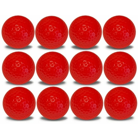 Red Golf Balls 12 Pack by GBM Golf