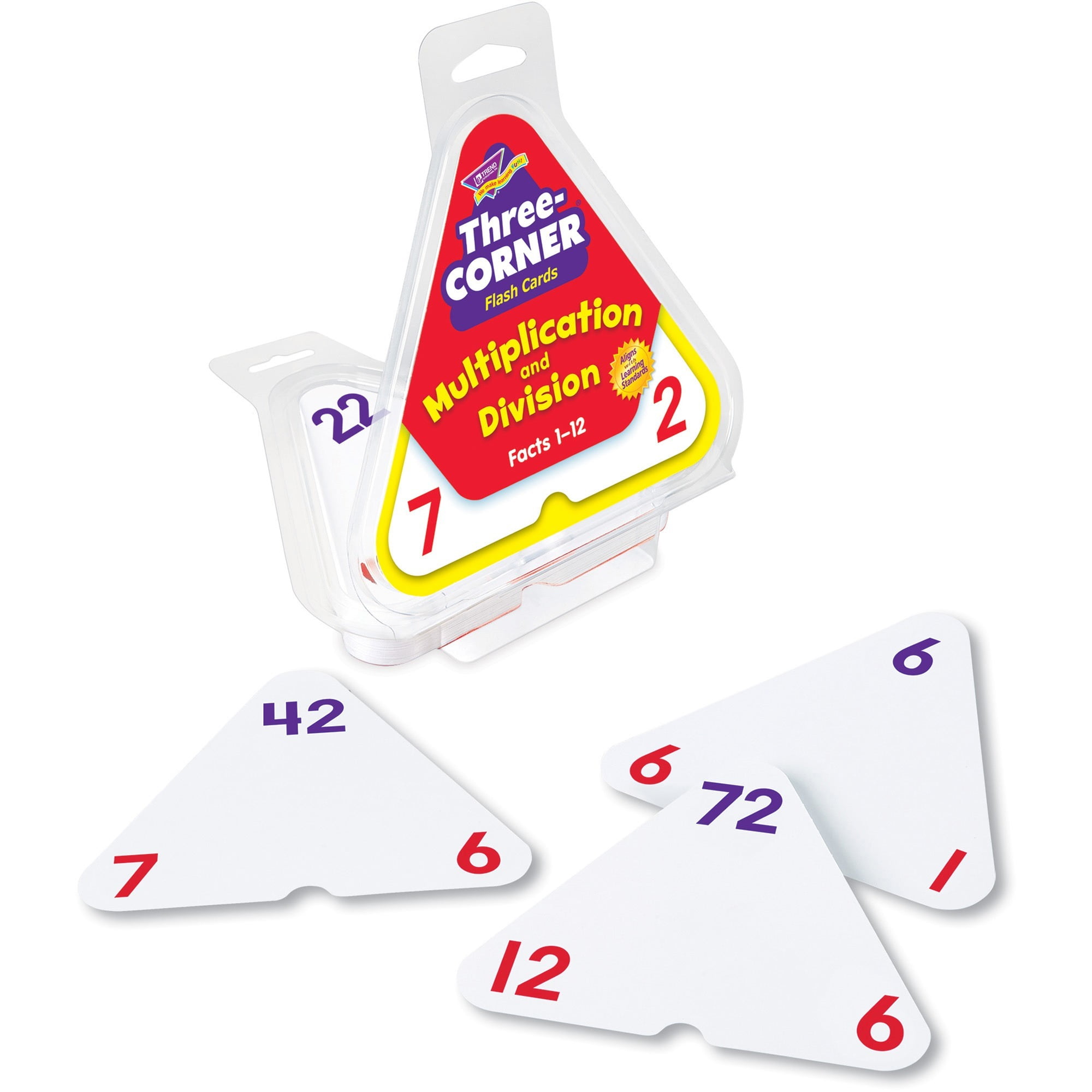 worksheet Division Flash Cards trend multiplctndivsn three corner flash card set walmart com