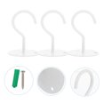 thumbnail image 2 of 4Pcs White Iron Ceiling Hook Heavy Duty Hook Flower Basket Hanging Holder, 2 of 8