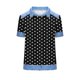 thumbnail image 2 of TaTaai Fashion Polka Dot Women Top Waffle Knit Loose Fit Crew Neck Casual Lapel Unpositioned Dot Soft Breathable Daily Lounge Street Wear T Shirt Gift, 2 of 5