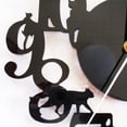 thumbnail image 6 of wall clock hook antique indoor Scandinavian cute cat (black), 6 of 7